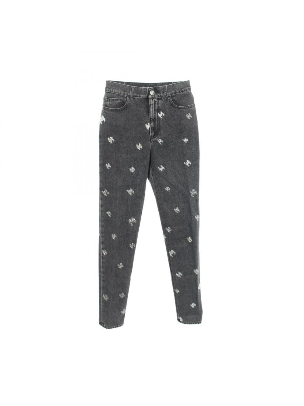 Chanel Denim Pants CC Logo Cotton - Picture 1 of 8
